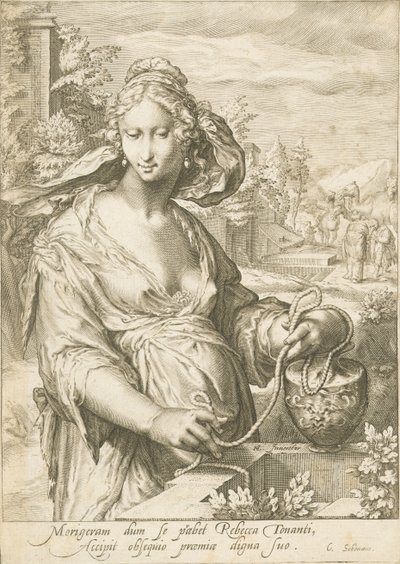 Rebecca at the Well by Jan Pietersz. Saenredam